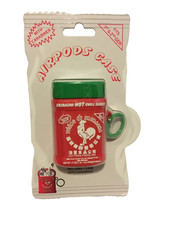 Sriracha Hot Chili Sauce AirPods Case With Carabiner Fits 1st  2nd Gen NIP