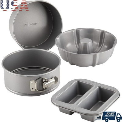 #ad #ad Nonstick Baking Set Pressure Cooker Oven 4 Piece Bakeware Dishwasher Safe New $44.05