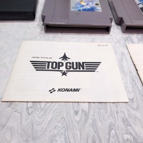 Top Gun 1 + 2 The Second Mission Set NES Carrito Funda Manual Completo en Caja CIB