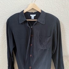 Christian Dior Top Blouse Chemise Sleepwear Vintage Casual Classic 12