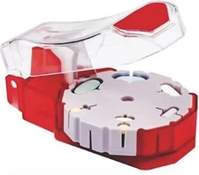 Pill Cutter - Splitters for Small or Large Pills - Cuts up to 14 Red 