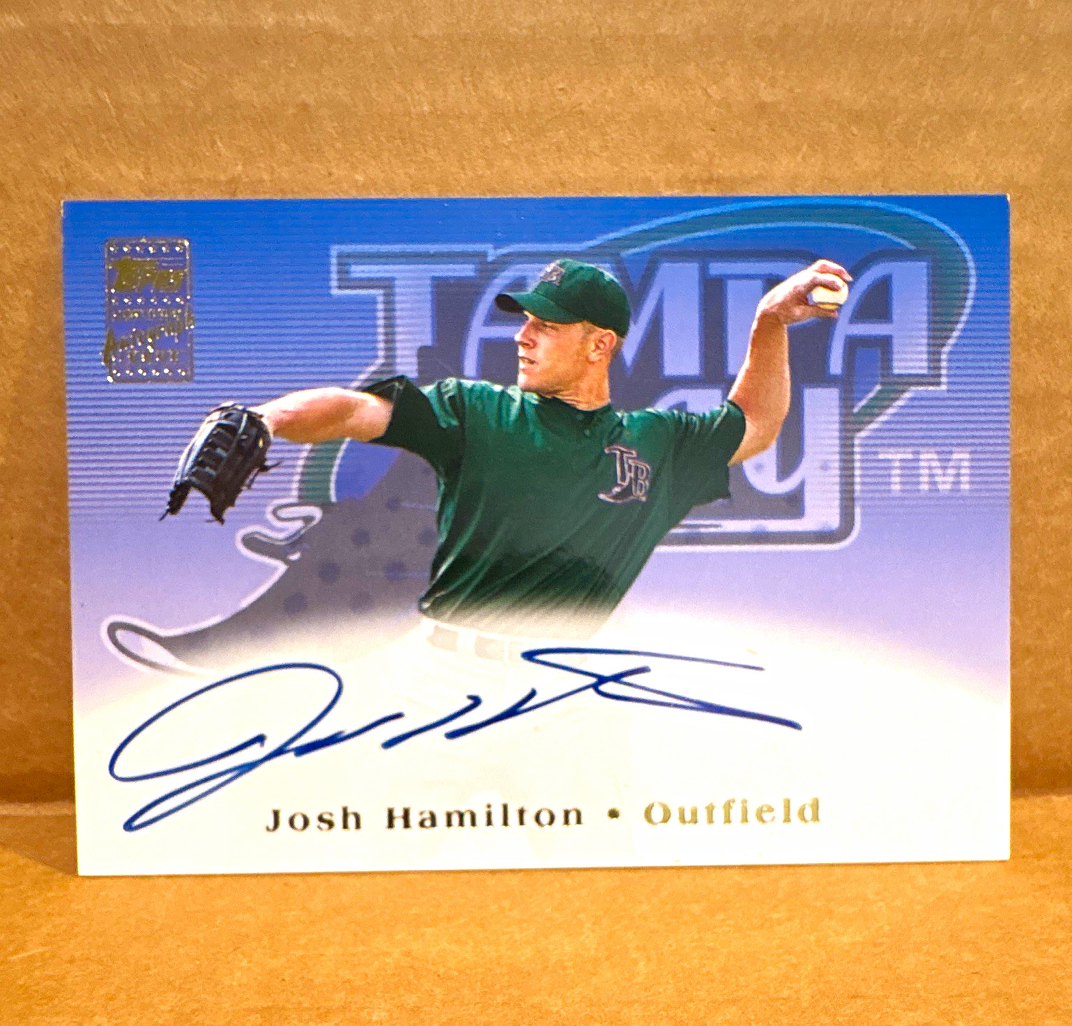 Topps 2002 Topps Baseball Josh Hamilton RC Autograph TA-JH Tampa Bay Devil Rays