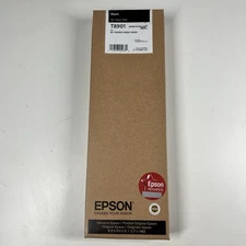 Genuine Epson UltraChrome GS3 ink 700ML T8901 Black OEM NEW SEALED In Bag