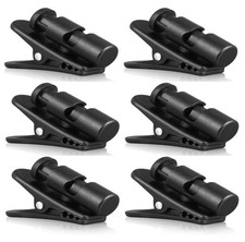 6Pcs Earphone Wire Clip Headphone Cable Cord Clamp Mount Holder,360 Degree Rotat