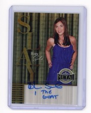 Marketplace image: 2025 Leaf Metal Women of Sports Hope Solo Superfractor “I The Goat” Auto 1/1