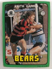 1978 SCANLENS RUGBY LEAGUE Keith Harris Card #141 North Sydney Bears 