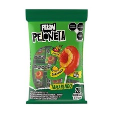 PELÓN PELONETA 🇲🇽 PALETAS sabor tamarindo con mango (28 piezas)