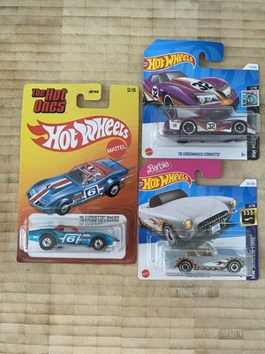 Hot Wheels The Hot Ones Series 69 Corvette Racer 2/8, 1956 Barbie, 76 Greenwood