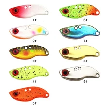 3pcs 2.5g 3.5g 5g Spoon Fishing Lures Zinc Alloy Blade Spoons Spinnerbait Hook