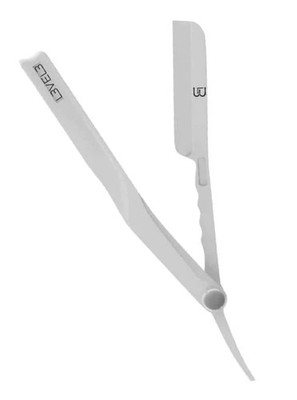 L3VEL3 Milly Clutch Razor Holder   White Stainless Steel