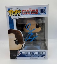 Sebastian Stan "Captain America: Civil War" SIGNED Winter Soldier Funko Pop ACOA