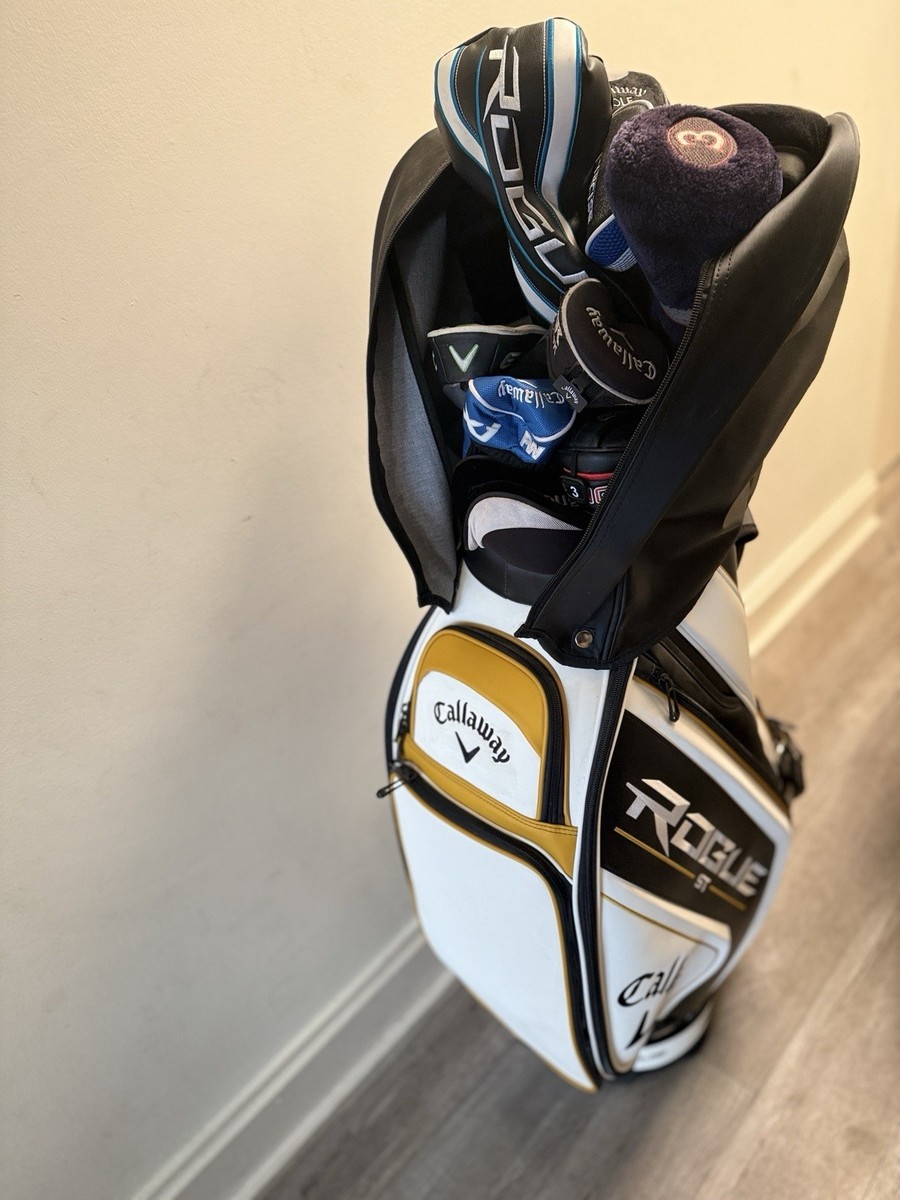 Callaway Rogue ST Golf Staff Bag - Black/Gold/White (5122527) for