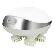 Electric Scalp Massager with Heat – Rechargeable, Waterproof & Portable Head Mas