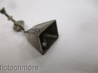 VINTAGE NAVAJO INDIAN STAMPWORK COWBELL DANGLE EARRINGS STERLING — photo 5
