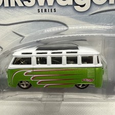 Hot Wheels Volkswagen Series green VW Bus 2 of 4