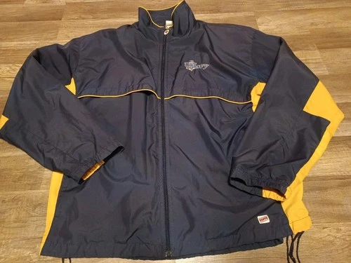 Vintage Y2K Soffe US Navy Naval Academy Full Zip Windbreaker Jacket Large - product listing photo