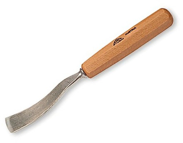 551208 Stubai 8mm No4 Sweep Long Bent Flat Wood Carving Gouge