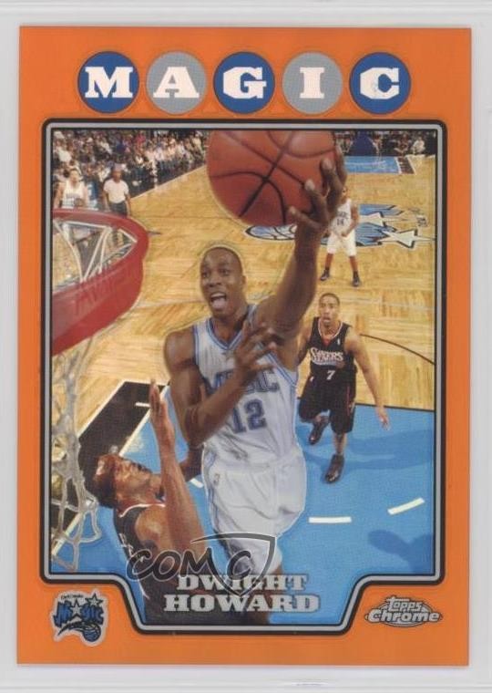 2008-09 Topps Chrome Orange Refractor 465/499 Dwight Howard #12 HOF 7n6