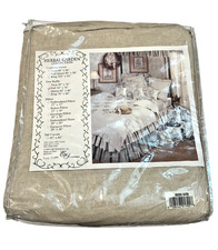 C & F Enterprises Full Double Dust Ruffle 54 x 76" 55% Linen Vintage 1995