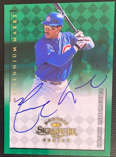 1998 Donruss Signature Series - Autogrammkarte - Henry Rodriguez - Chicago Cubs