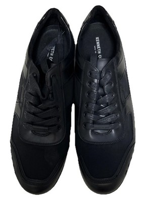 Kenneth Cole mens shoes 11.5m tag em black leather upper material New