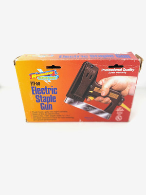 Arrow Electro-Matic ETF-50 Electric Staple Gun Tacker Working w/ Box T50 Staples