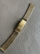 Vintage Kreisler USA Gold Filled Watch Bracelet 16MM Ends Slide Lock Adj Clasp