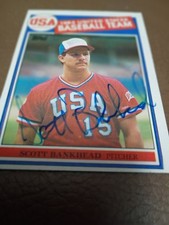 AUTOGRAPHED 1985 Topps   393 Scott Bankhead signed in  sharpie  