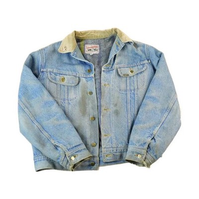 Vintage 1970s Lee Storm Riders Lined Jean Jacket Men's Large