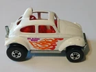 Vintage Hot Wheels Baja Blazin' Bug Volkswagon White  Made in Malaysia 1983