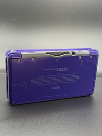 Nintendo 3DS Midnight Purple Portable Gaming Console PARTS OR REPAIR ONLY