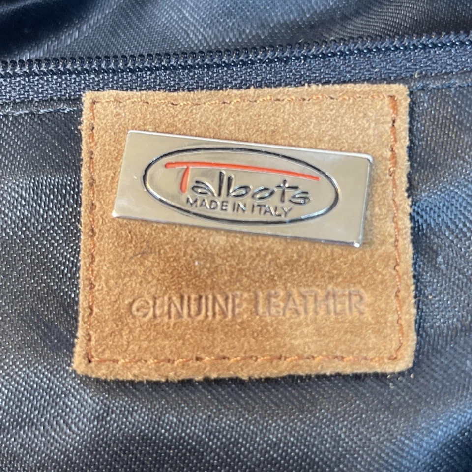 De Colección Talbots Italia Y2K Gamuza Cuero Hobo Bolso de Hombro Bolso Tostado Chocolate Slouchy Foto 2 de 4