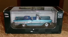 1/43 2001 new ray 1957 pontiac bonneville convertible car in the box new