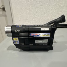 JVC GR-SXM240U Super VHS-C Handheld Camcorder 70x Optical 600x Digital Black