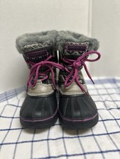Snow boots for Girls London Fog Fair Isle Snow Boots - Size 12