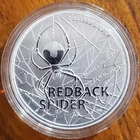 2020 Australia`s Dangerous 1 oz .999 Fine Silver Redback Spider in Mint Capsule