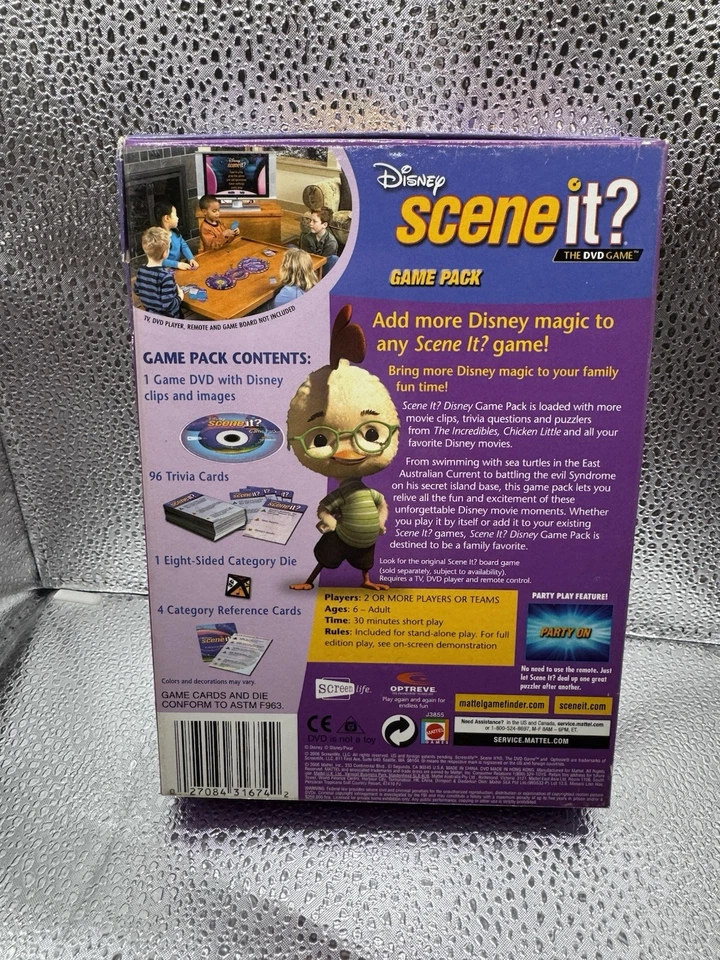 Disney Scene It Movie Trivia Game (DVD, 2006) The Incredibles, Toy Story, etc - Image 2 of 4