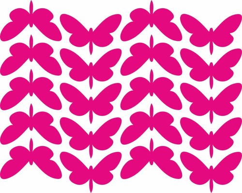20 BUTTERFLIES butterfly sticker decal vinyl wall art nursery kids child room B4 - Picture 5 of 6