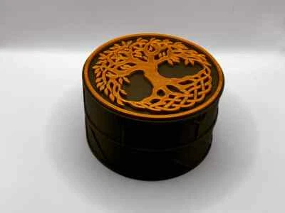 RELIC PODZ Tree Of Life Coin Pot Pod, Metal Detecting Finds & Artefacts Holder Pod