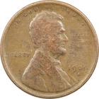 1909-S Lincoln Wheat Cent 1C, Fine F, Lightly Cleaned