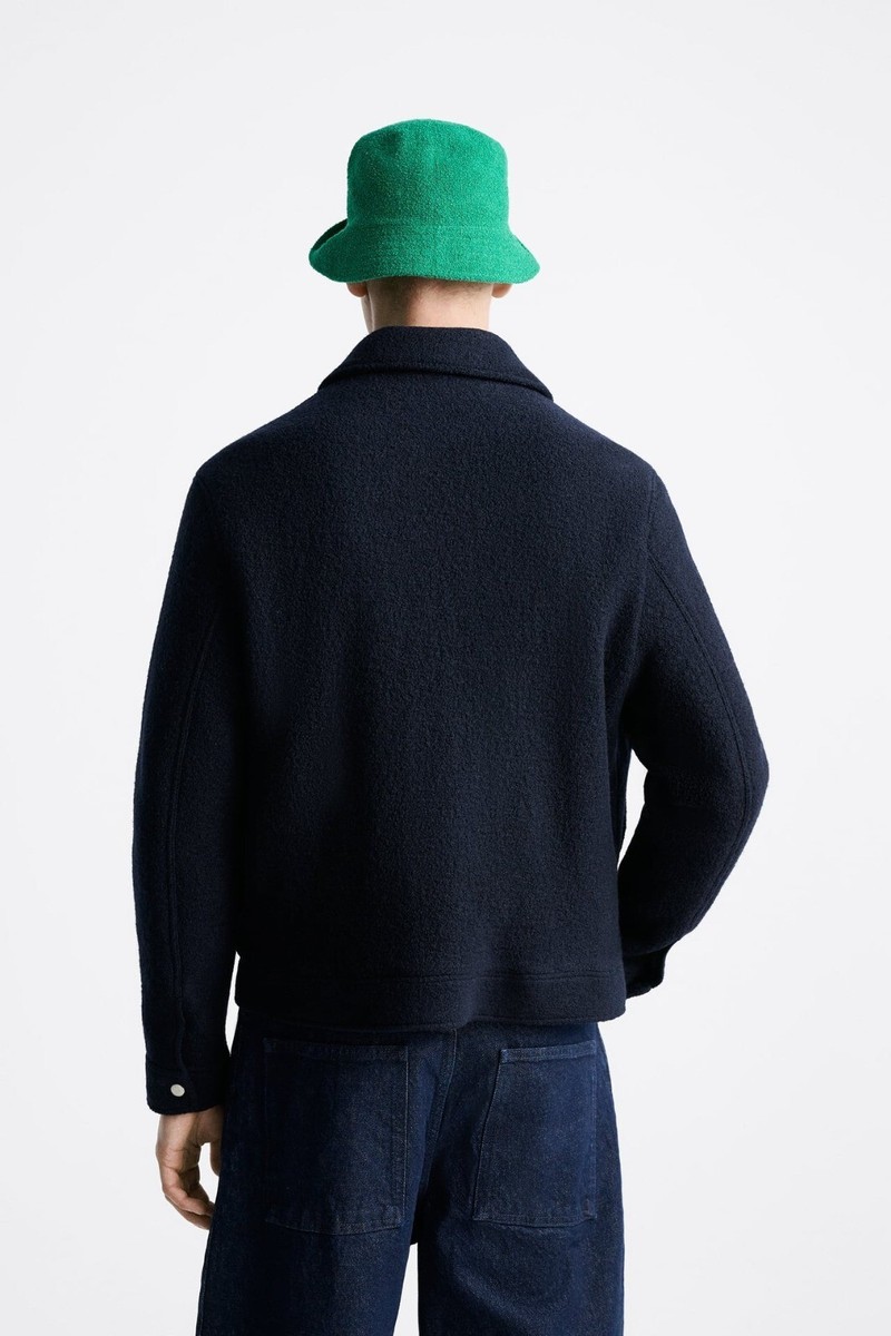 ジャケット・アウター Fabregat Gusto Wool Blue Jacket Charcoal Fabregat Gusto Wool Blue Jacket Charcoal
