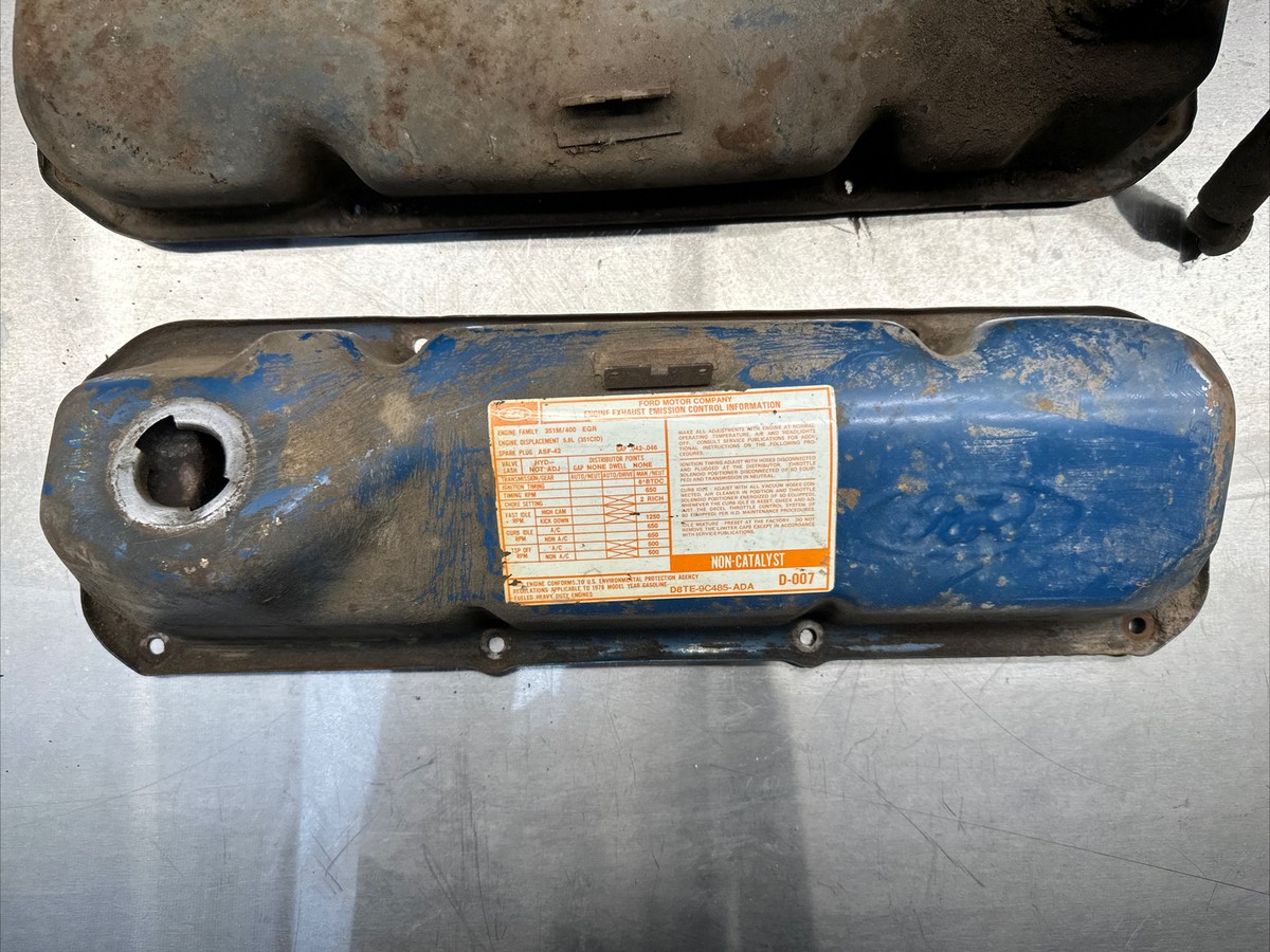 Sell Ford 302B/351C/351M/400M Aluminum Valve Cover (Silver) VC351-24 in Fullerton, California