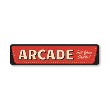 Vintage Arcade Metal Sign