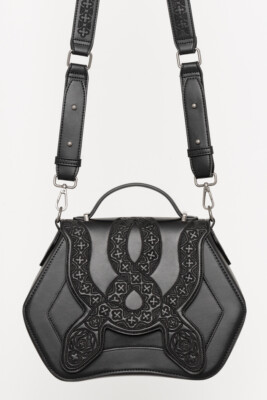 Restyle Gothic Nugoth Tasche Handtasche schwarz Cathedral Snake Crossbody