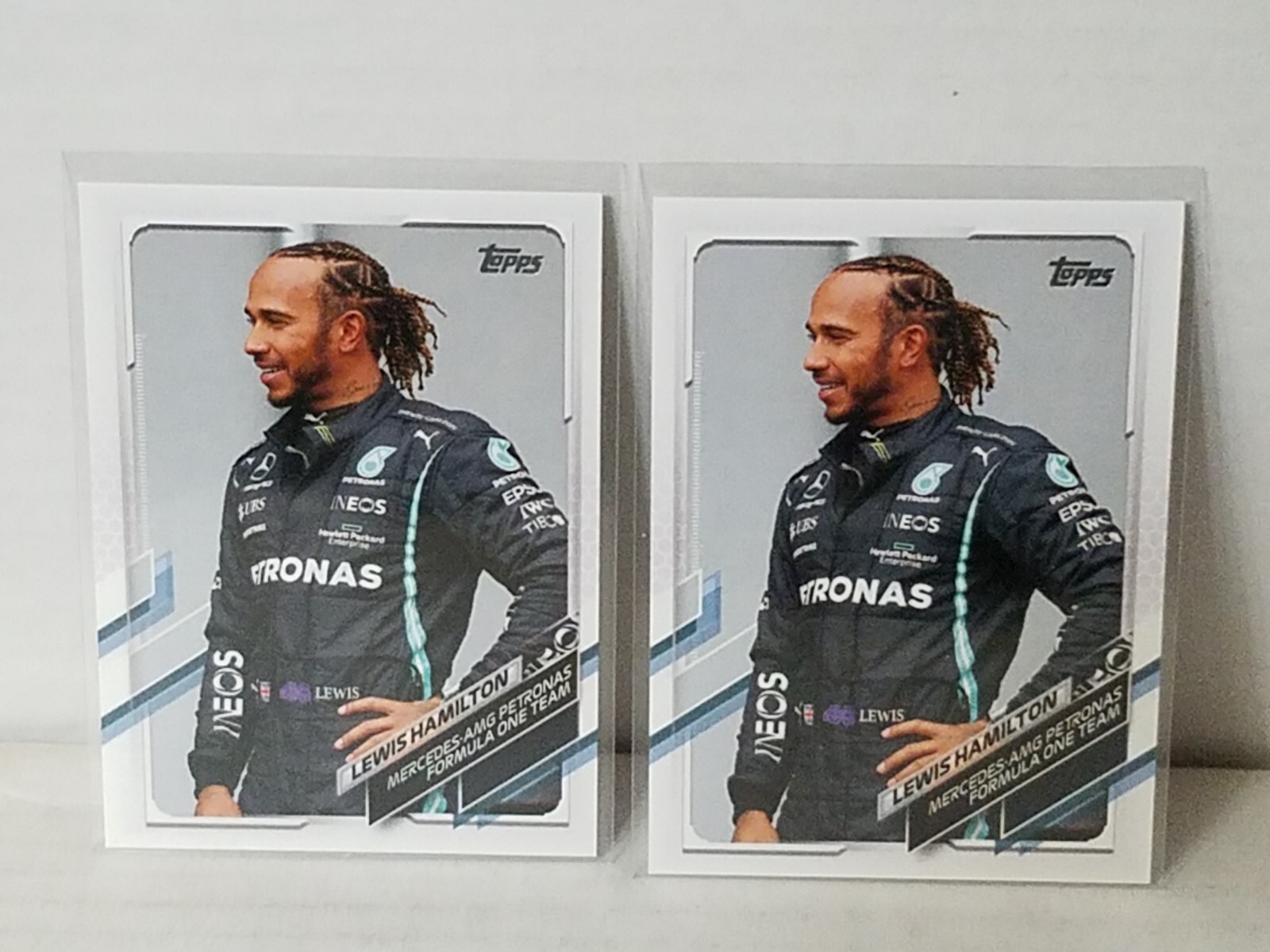2021 Topps Formula One F1 Lewis Hamilton Base Cards #40 Lot of 2 