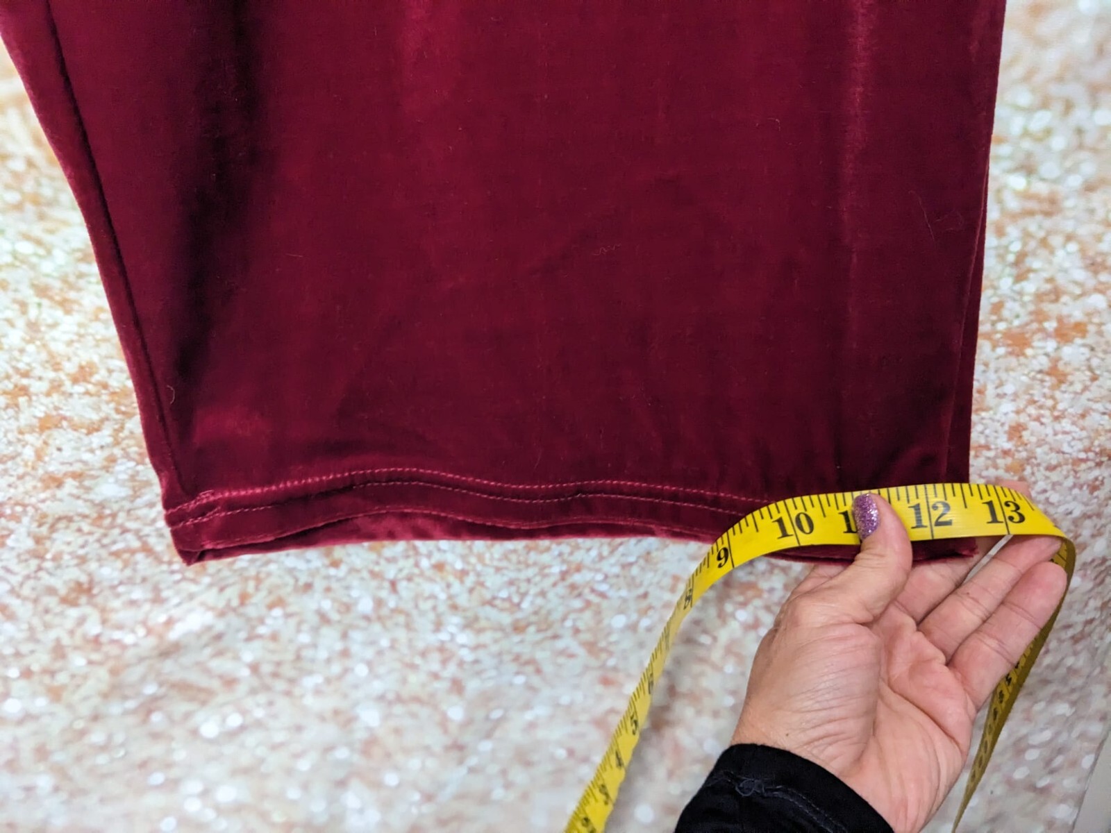 Roamans Women's Solid Red OR Gray Microfiber Velv… - image 12