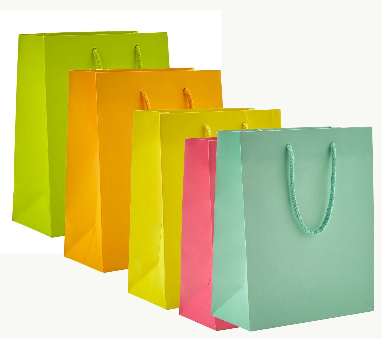 100~ Matte Color Cub Euro Tote Shopping Merchandise Bag Retail Laminated Bags Ograniczona SPRZEDAŻ, tanio