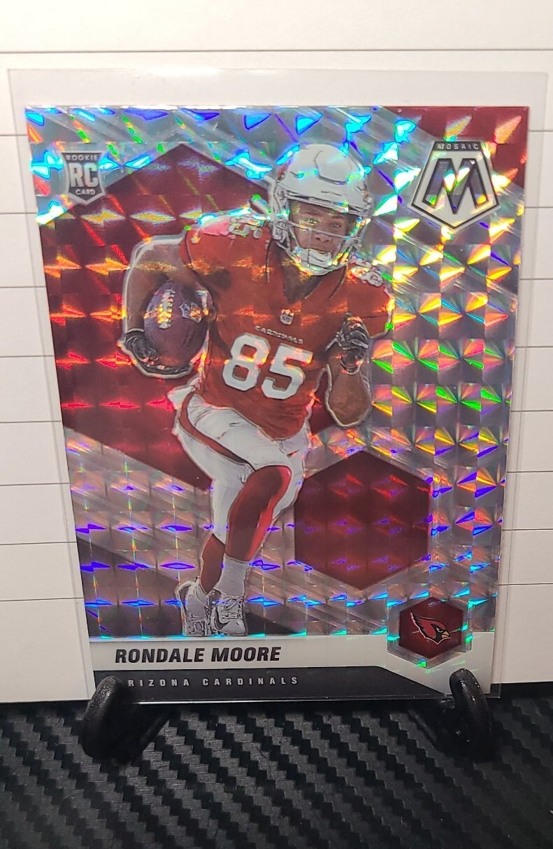 2021 Mosaic Football Rondale Moore Silver Mosaic Prizm Rookie RC #317