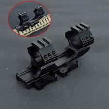 Quick Release Cantilever Rifle Scope Mount 1''/30mm Dual Rings Picatinny Rail