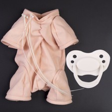 Cloth Body for Reborn Baby Doll Kits 3/4 Limbs DIY Repair Part Magnetic Pacifier